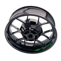 Kawasaki Z650 inner rim sticker set by StickerBao, bike model-specific wheel decals for custom motorcycle rim decoration.