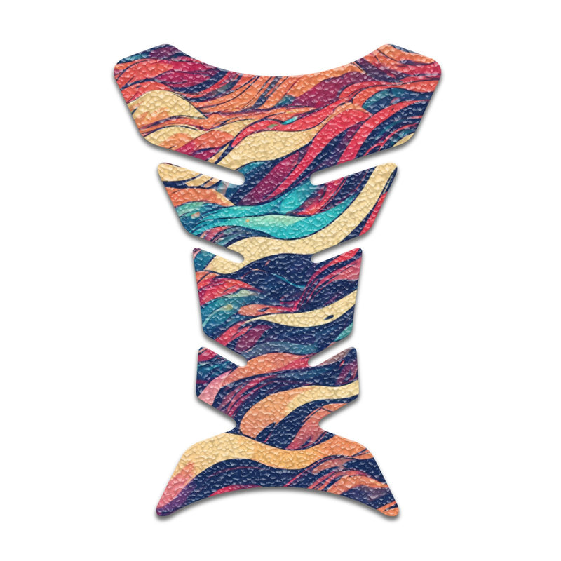 Gas Tank Sticker Motorcycle Tank Pad Protector Anti Slip Fish Bone Abstract Anime - MC Motoparts