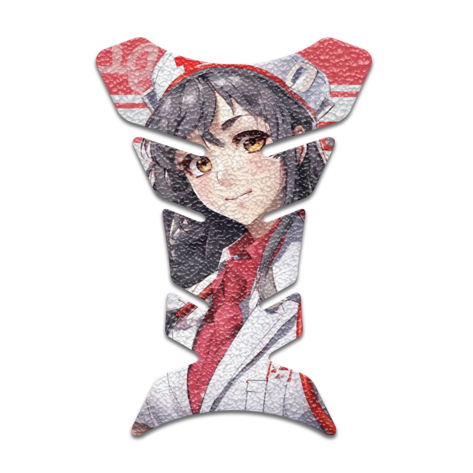 Gas Tank Sticker Motorcycle Tank Pad Protector Anti Slip Fish Bone Anime Artistic - MC Motoparts