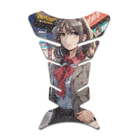 Gas Tank Sticker Motorcycle Tank Pad Protector Anti Slip Fish Bone Abstract Anime - MC Motoparts