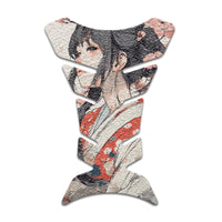 Gas Tank Sticker Motorcycle Tank Pad Protector Anti Slip Fish Bone Abstract Anime - MC Motoparts