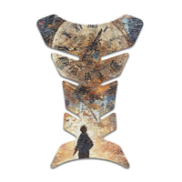 Gas Tank Sticker Motorcycle Tank Pad Protector Anti Slip Fish Bone Japanese Sci Fi - MC Motoparts