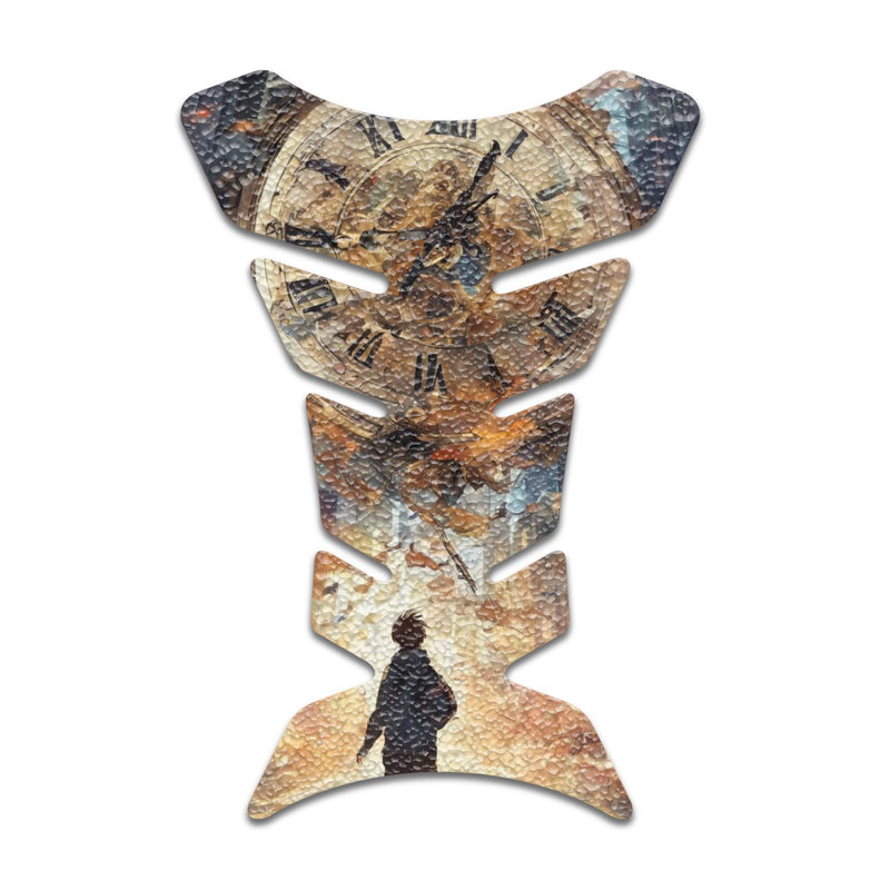 Gas Tank Sticker Motorcycle Tank Pad Protector Anti Slip Fish Bone Japanese Sci Fi - MC Motoparts