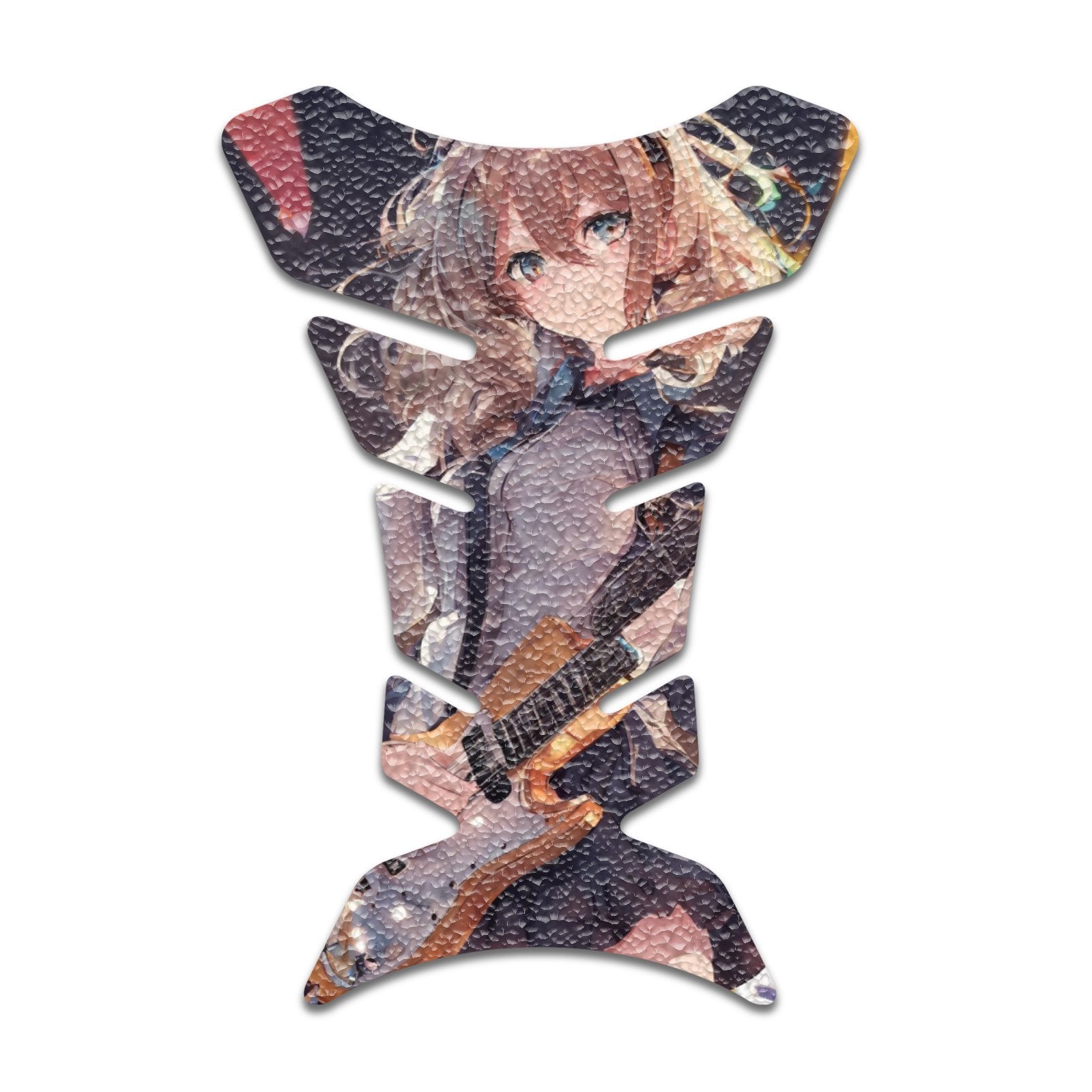 Gas Tank Sticker Motorcycle Tank Pad Protector Anti Slip Fish Bone Anime Artistic - MC Motoparts