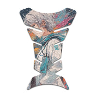 Gas Tank Sticker Motorcycle Tank Pad Protector Anti Slip Fish Bone Abstract Anime - MC Motoparts