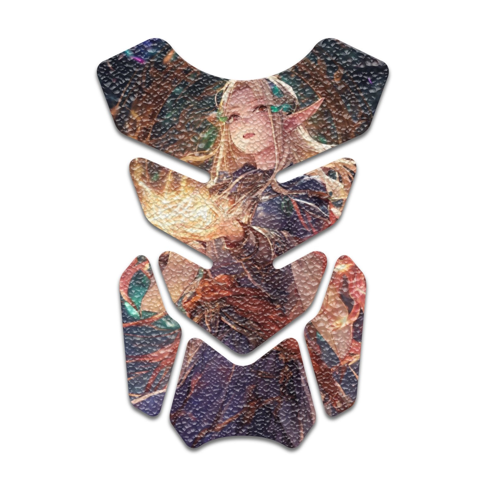 Gas Tank Sticker Motorcycle Tank Pad Protector Anti Slip Shield Neon Fantasy Art - MC Motoparts