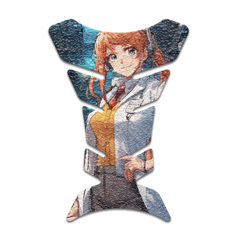 Gas Tank Sticker Motorcycle Tank Pad Protector Anti Slip Fish Bone Anime Artistic - MC Motoparts