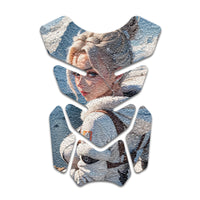 Gas Tank Sticker Motorcycle Tank Pad Protector Anti Slip Shield Vintage Wave - MC Motoparts