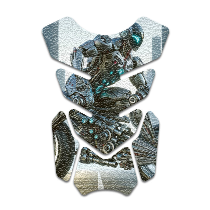 Gas Tank Sticker Motorcycle Tank Pad Protector Anti Slip Shield Vintage Wave - MC Motoparts