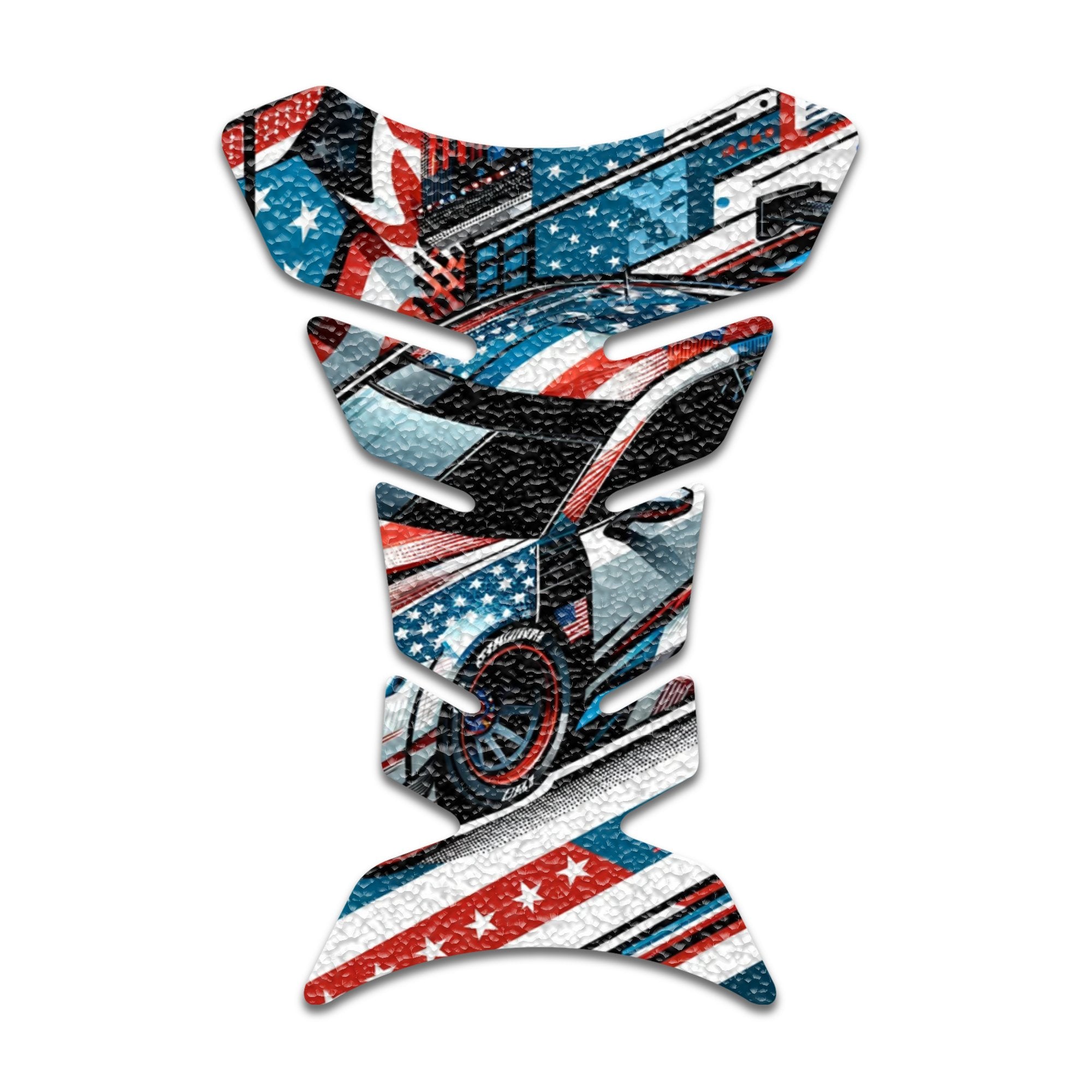 Gas Tank Sticker Motorcycle Tank Pad Protector Anti Slip Fish Bone Abstract Anime - MC Motoparts