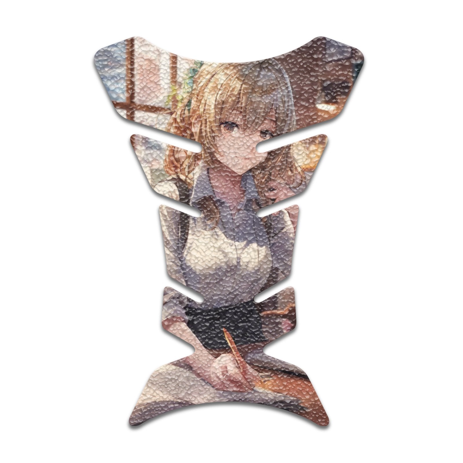 Gas Tank Sticker Motorcycle Tank Pad Protector Anti Slip Fish Bone Abstract Anime - MC Motoparts