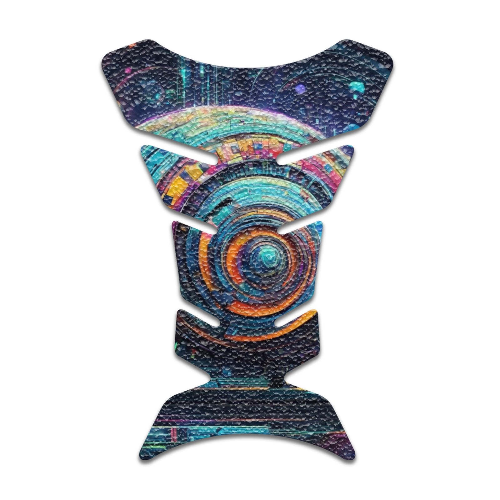 Gas Tank Sticker Motorcycle Tank Pad Protector Anti Slip Fish Bone Japanese Sci Fi - MC Motoparts