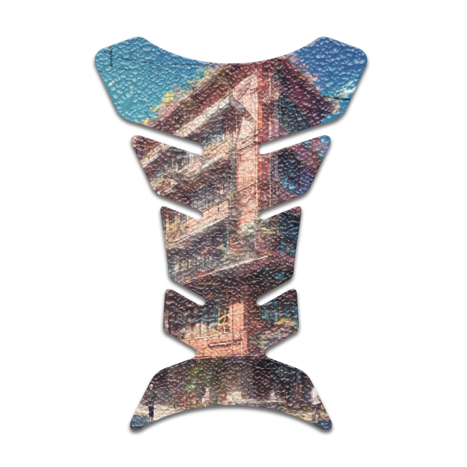 Gas Tank Sticker Motorcycle Tank Pad Protector Anti Slip Fish Bone Japanese Sci Fi - MC Motoparts