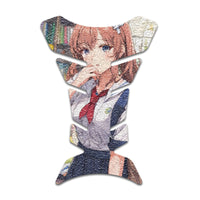 Gas Tank Sticker Motorcycle Tank Pad Protector Anti Slip Fish Bone Anime Artistic - MC Motoparts