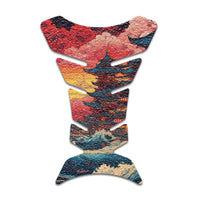 Gas Tank Sticker Motorcycle Tank Pad Protector Anti Slip Fish Bone Japanese Sci Fi - MC Motoparts