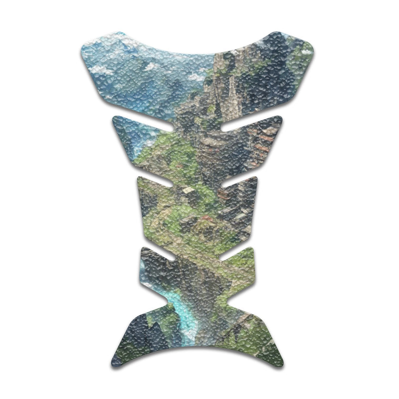 Gas Tank Sticker Motorcycle Tank Pad Protector Anti Slip Fish Bone Japanese Sci Fi - MC Motoparts