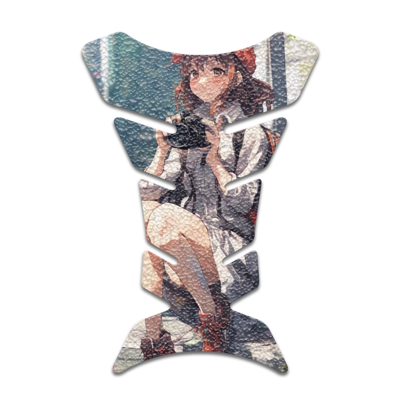 Gas Tank Sticker Motorcycle Tank Pad Protector Anti Slip Fish Bone Abstract Anime - MC Motoparts