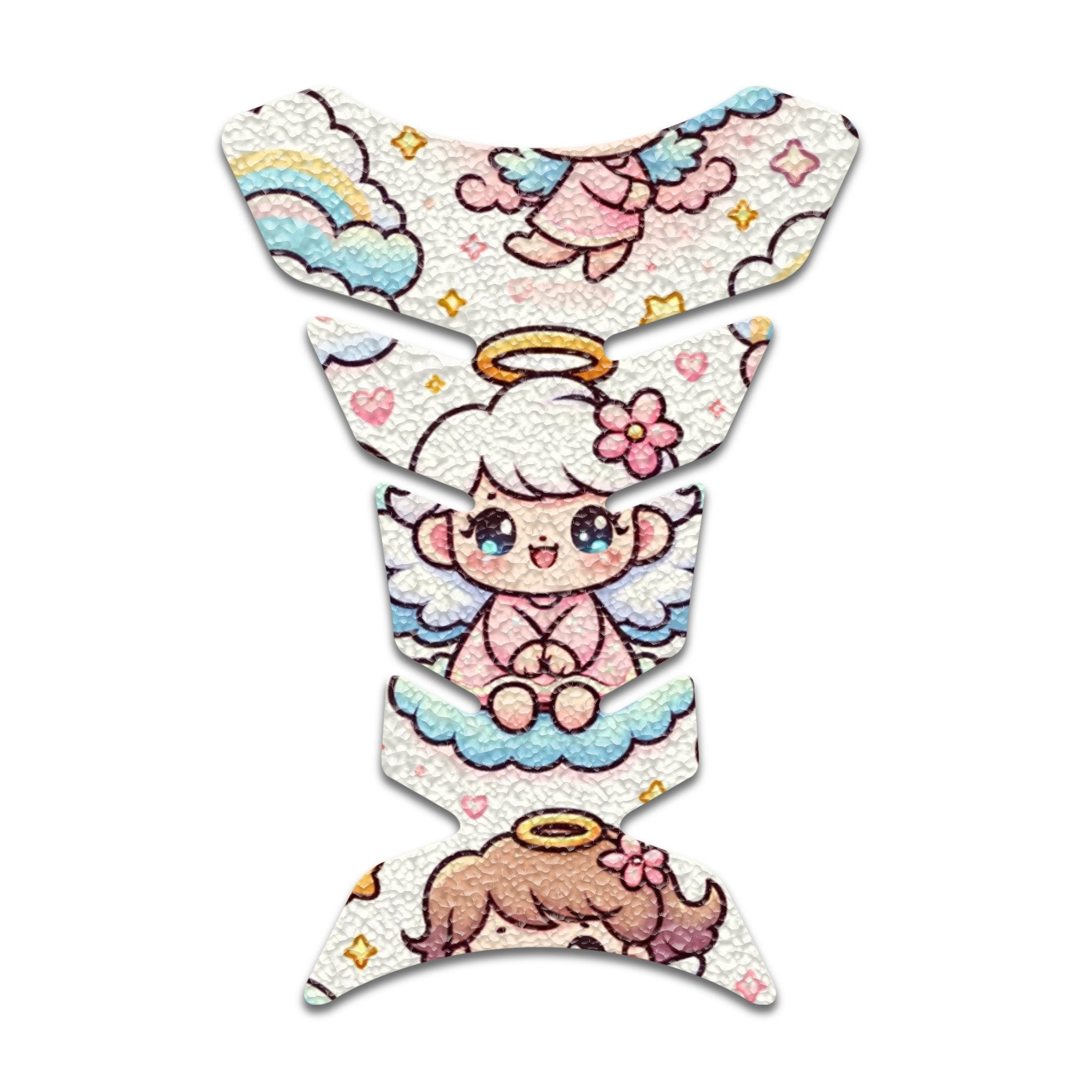 Gas Tank Sticker Motorcycle Tank Pad Protector Anti Slip Fish Bone Anime Artistic - MC Motoparts