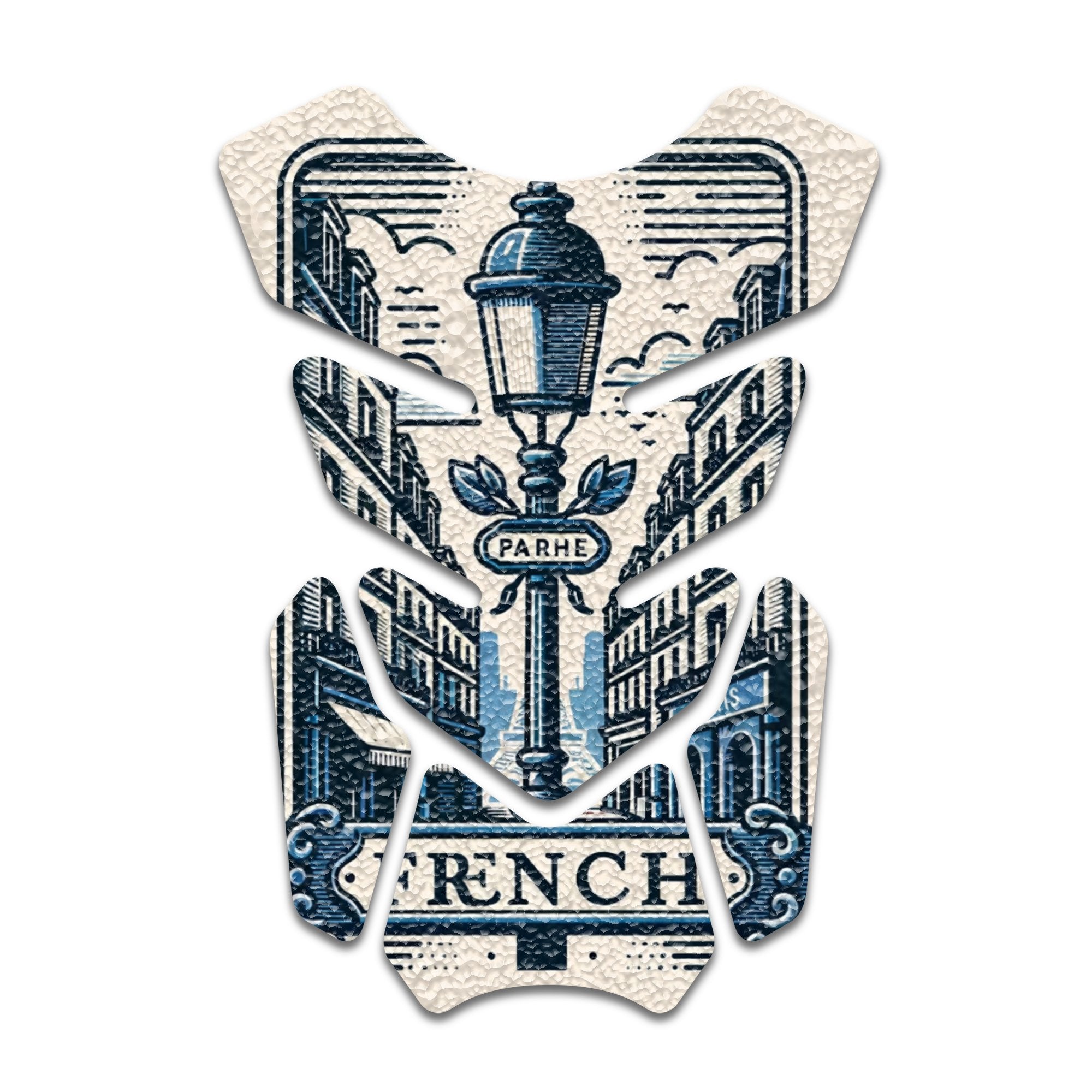 Gas Tank Sticker Motorcycle Tank Pad Protector Anti Slip Shield Vintage Wave - MC Motoparts