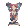 Gas Tank Sticker Motorcycle Tank Pad Protector Anti Slip Fish Bone Anime Artistic - MC Motoparts