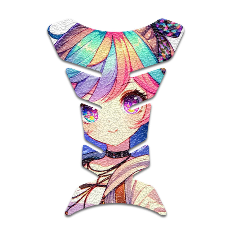 Gas Tank Sticker Motorcycle Tank Pad Protector Anti Slip Fish Bone Anime Artistic - MC Motoparts