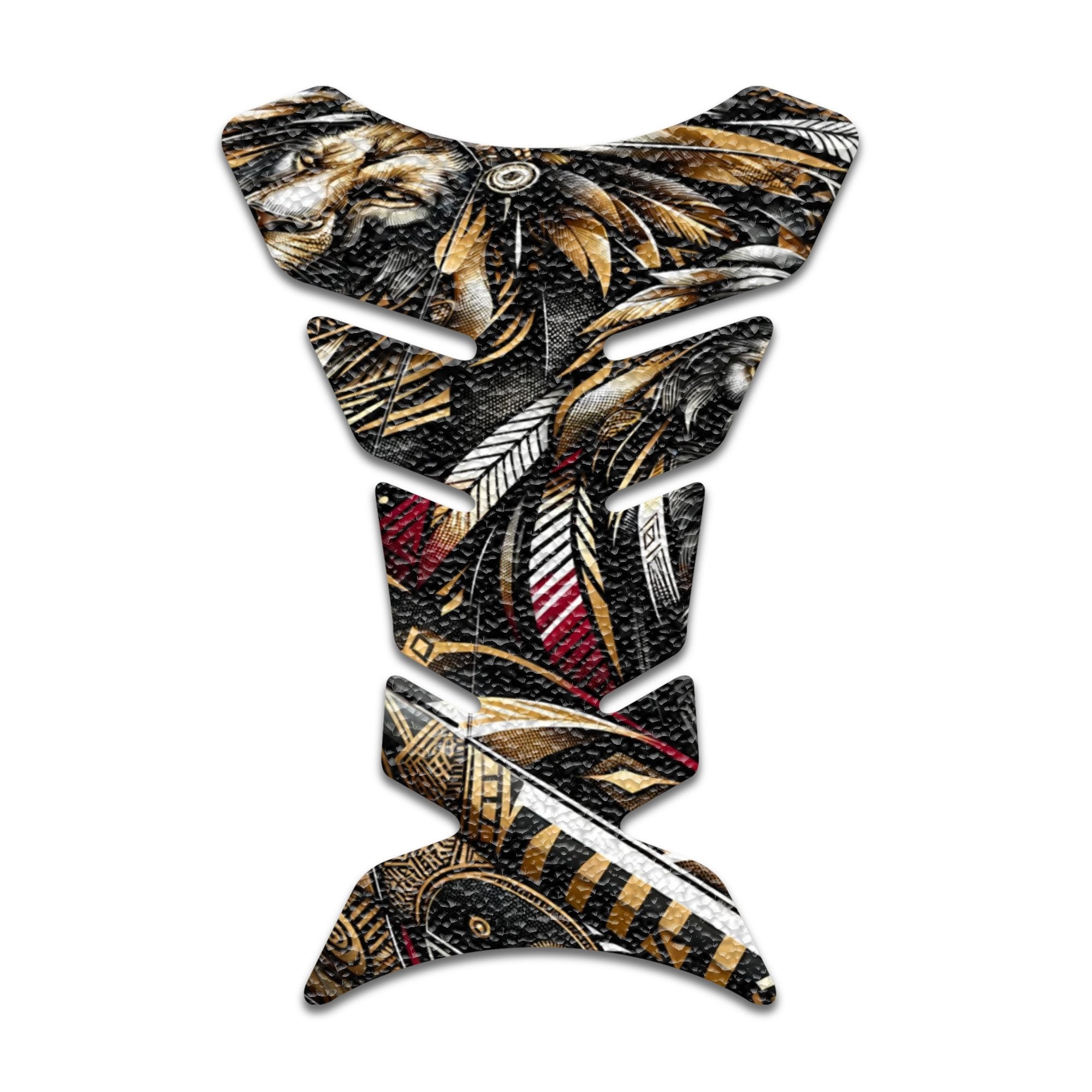 Gas Tank Sticker Motorcycle Tank Pad Protector Anti Slip Fish Bone Japanese Sci Fi - MC Motoparts