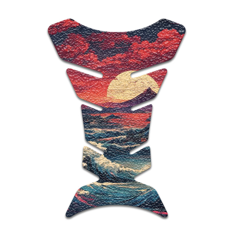 Gas Tank Sticker Motorcycle Tank Pad Protector Anti Slip Fish Bone Anime Artistic - MC Motoparts