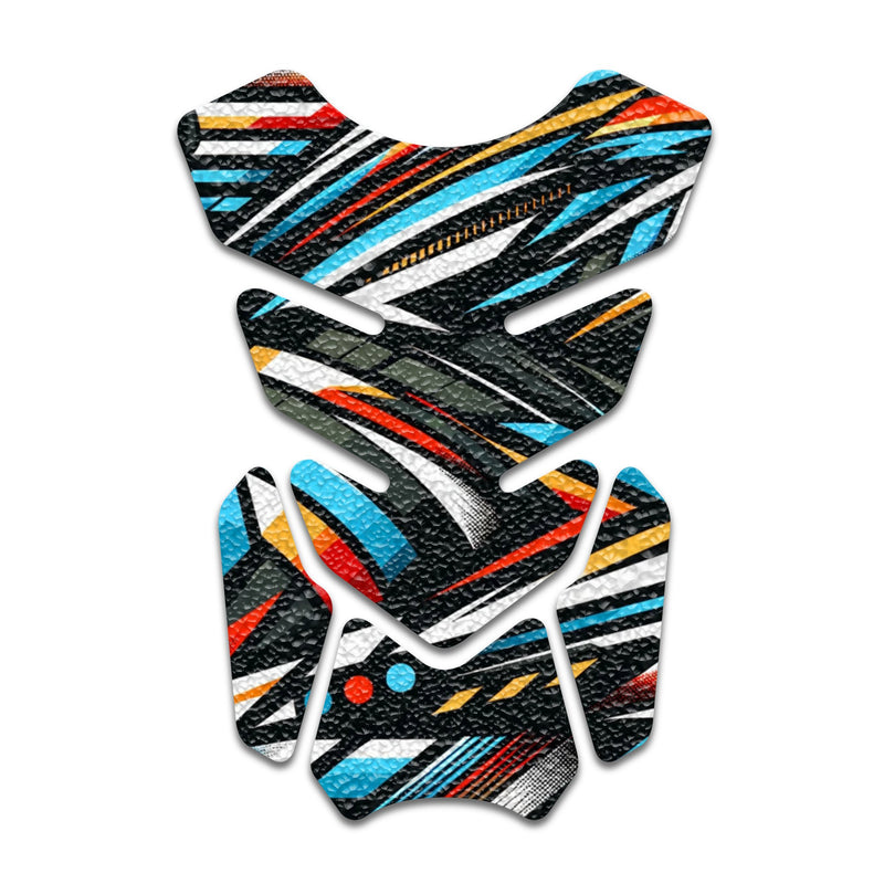 Gas Tank Sticker Motorcycle Tank Pad Protector Anti Slip Shield Vintage Wave - MC Motoparts