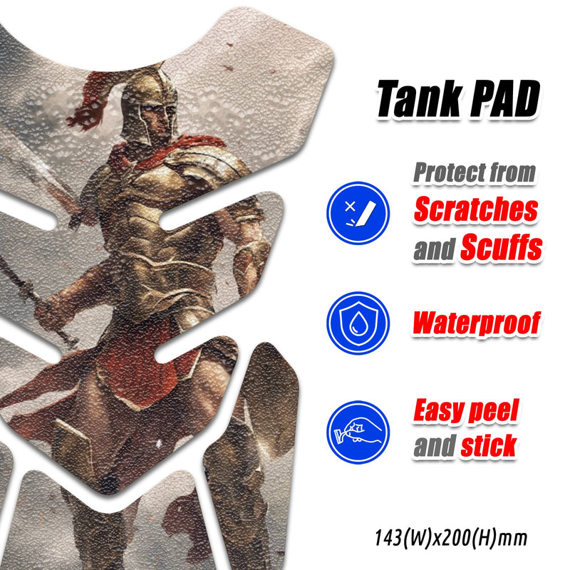 Gas Tank Sticker Motorcycle Tank Pad Protector Anti Slip Shield Vintage Wave MC Motoparts x StickerBao