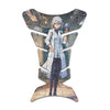 Gas Tank Sticker Motorcycle Tank Pad Protector Anti Slip Fish Bone Anime Artistic - MC Motoparts