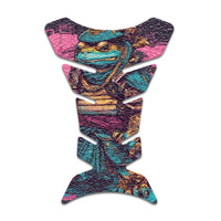 Gas Tank Sticker Motorcycle Tank Pad Protector Anti Slip Fish Bone Japanese Sci Fi - MC Motoparts