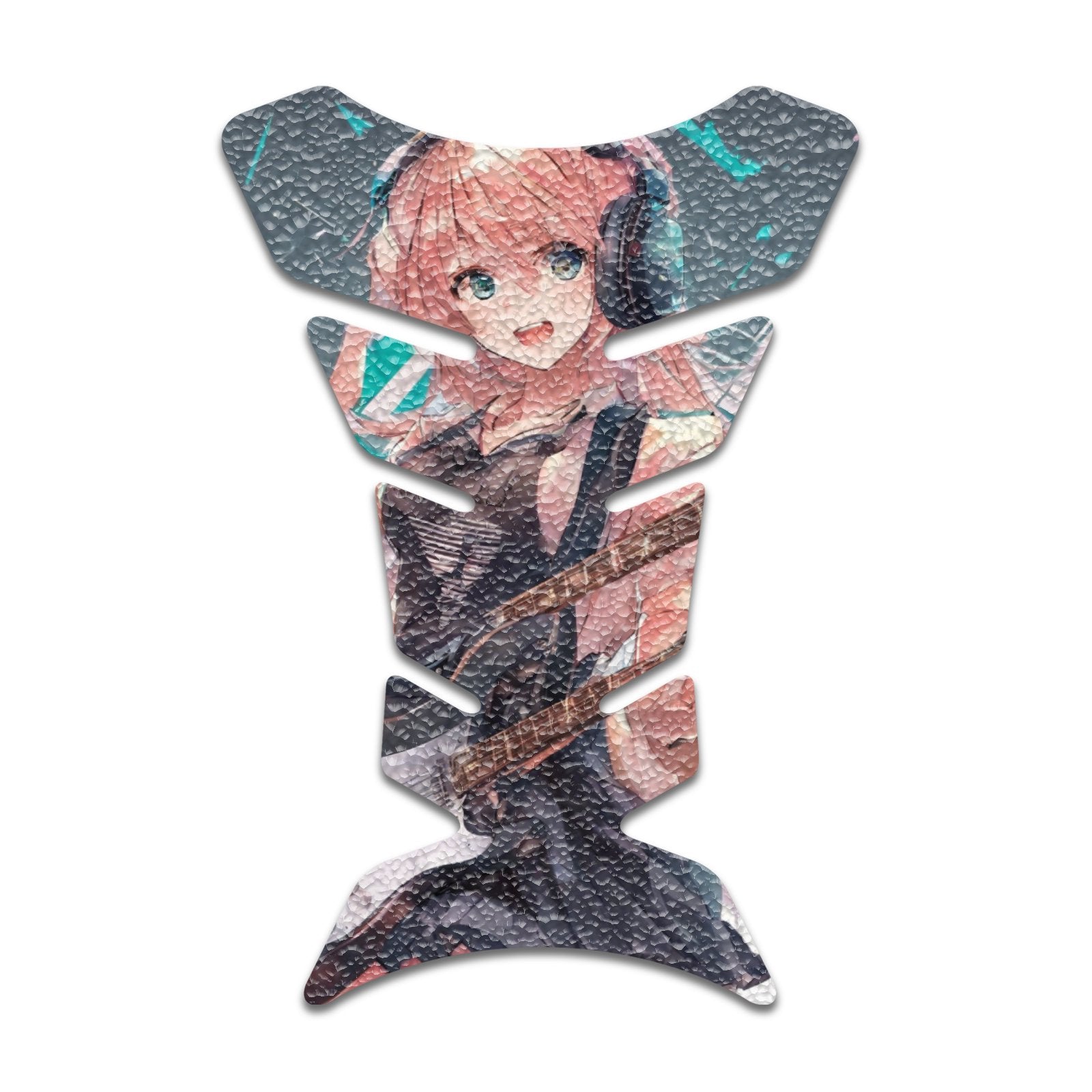 Gas Tank Sticker Motorcycle Tank Pad Protector Anti Slip Fish Bone Abstract Anime - MC Motoparts