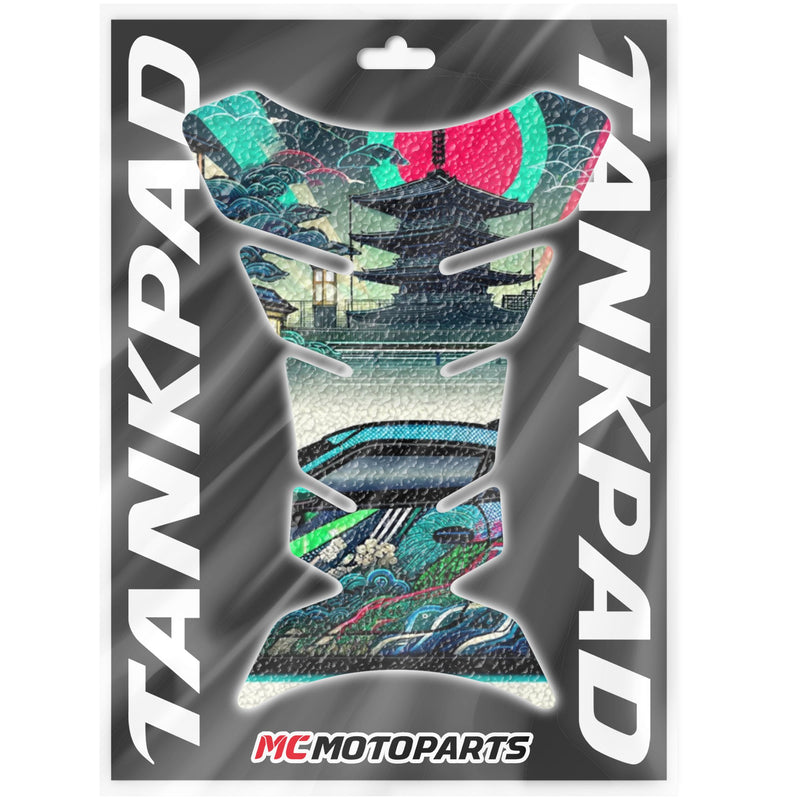Gas Tank Sticker Motorcycle Tank Pad Protector Anti Slip Fish Bone Vintage Wave MC Motoparts x StickerBao