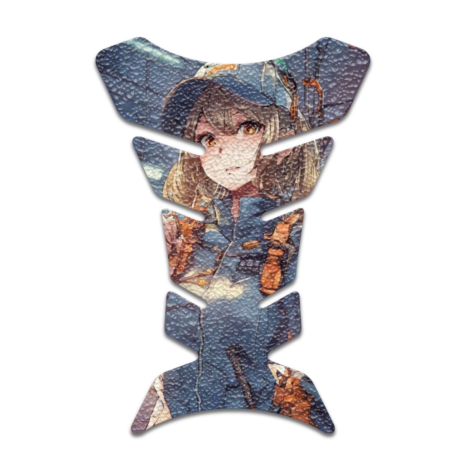 Gas Tank Sticker Motorcycle Tank Pad Protector Anti Slip Fish Bone Abstract Anime - MC Motoparts