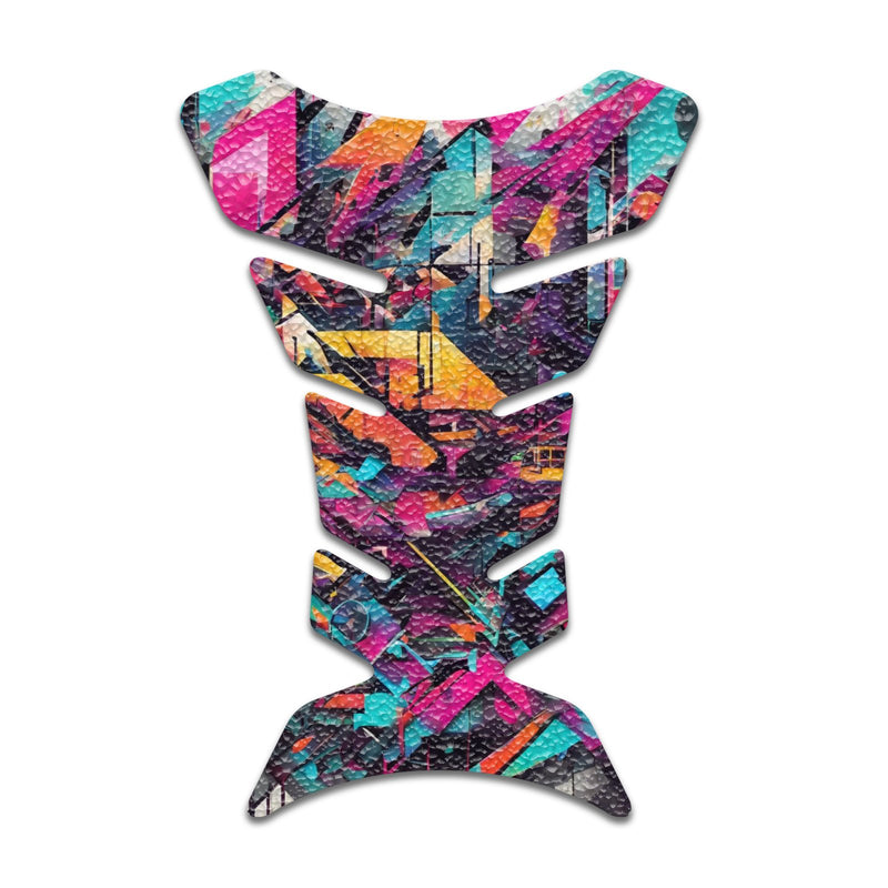 Gas Tank Sticker Motorcycle Tank Pad Protector Anti Slip Fish Bone Abstract Anime - MC Motoparts