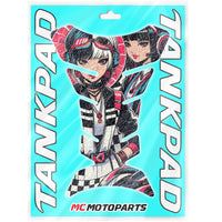 Gas Tank Sticker Motorcycle Tank Pad Protector Anti Slip Fish Bone Vintage Wave MC Motoparts x StickerBao