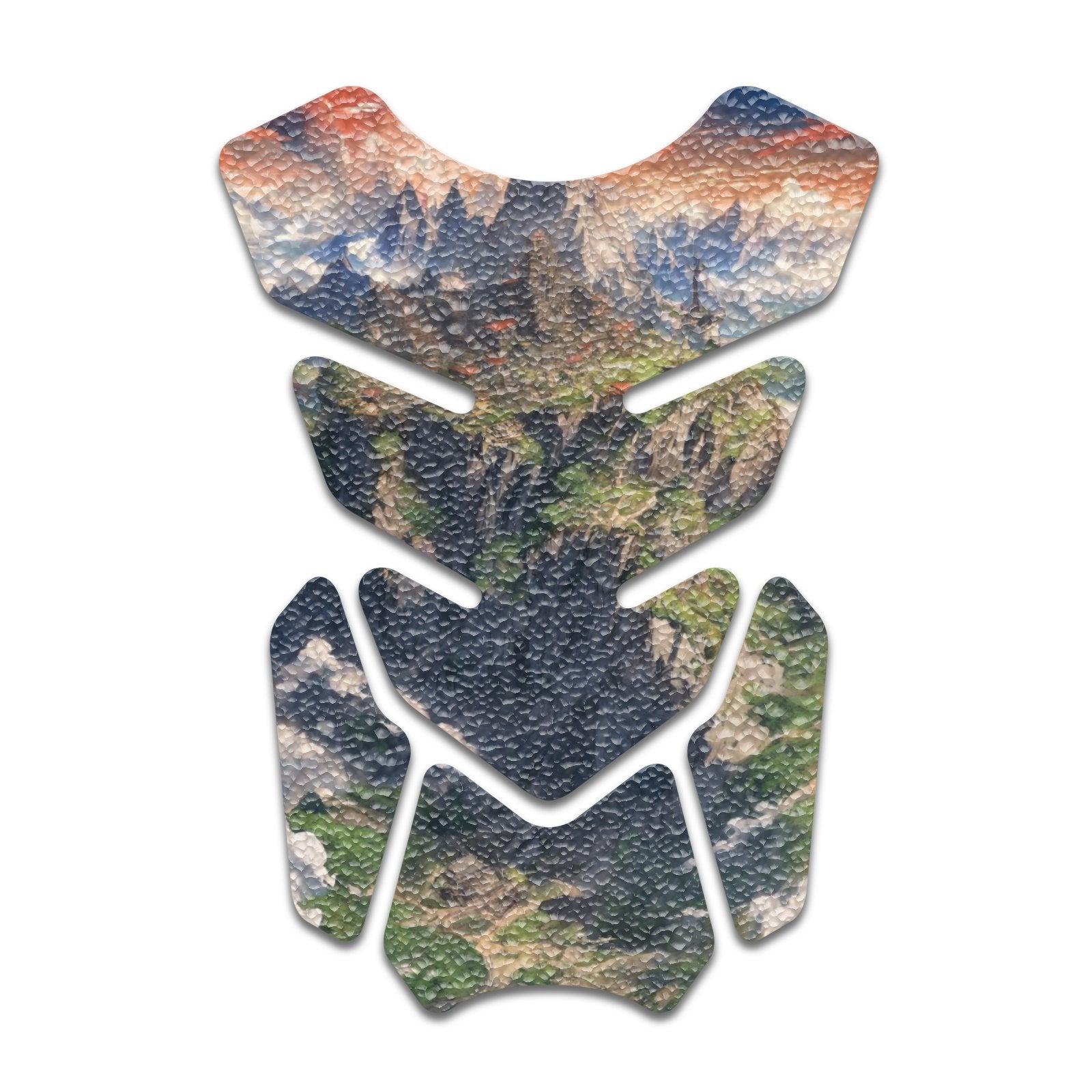 Gas Tank Sticker Motorcycle Tank Pad Protector Anti Slip Shield Neon Fantasy Art - MC Motoparts