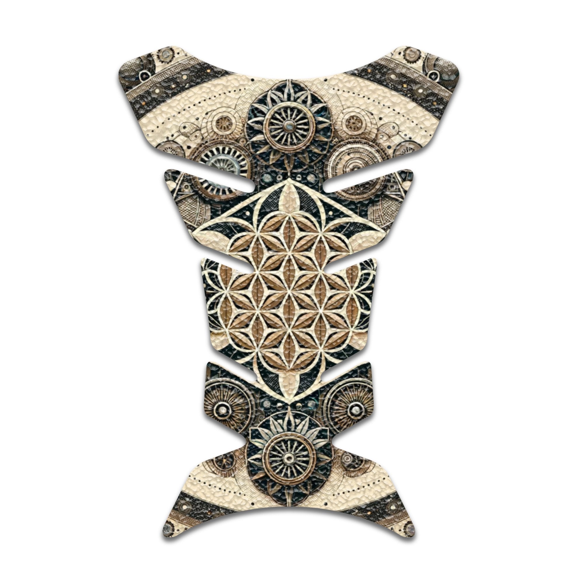 Gas Tank Sticker Motorcycle Tank Pad Protector Anti Slip Fish Bone Japanese Sci Fi - MC Motoparts