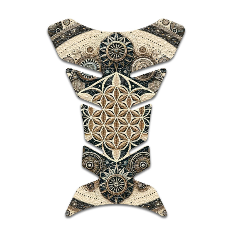 Gas Tank Sticker Motorcycle Tank Pad Protector Anti Slip Fish Bone Japanese Sci Fi - MC Motoparts