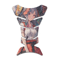 Gas Tank Sticker Motorcycle Tank Pad Protector Anti Slip Fish Bone Abstract Anime - MC Motoparts