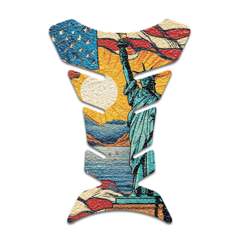 Gas Tank Sticker Motorcycle Tank Pad Protector Anti Slip Fish Bone Japanese Sci Fi - MC Motoparts