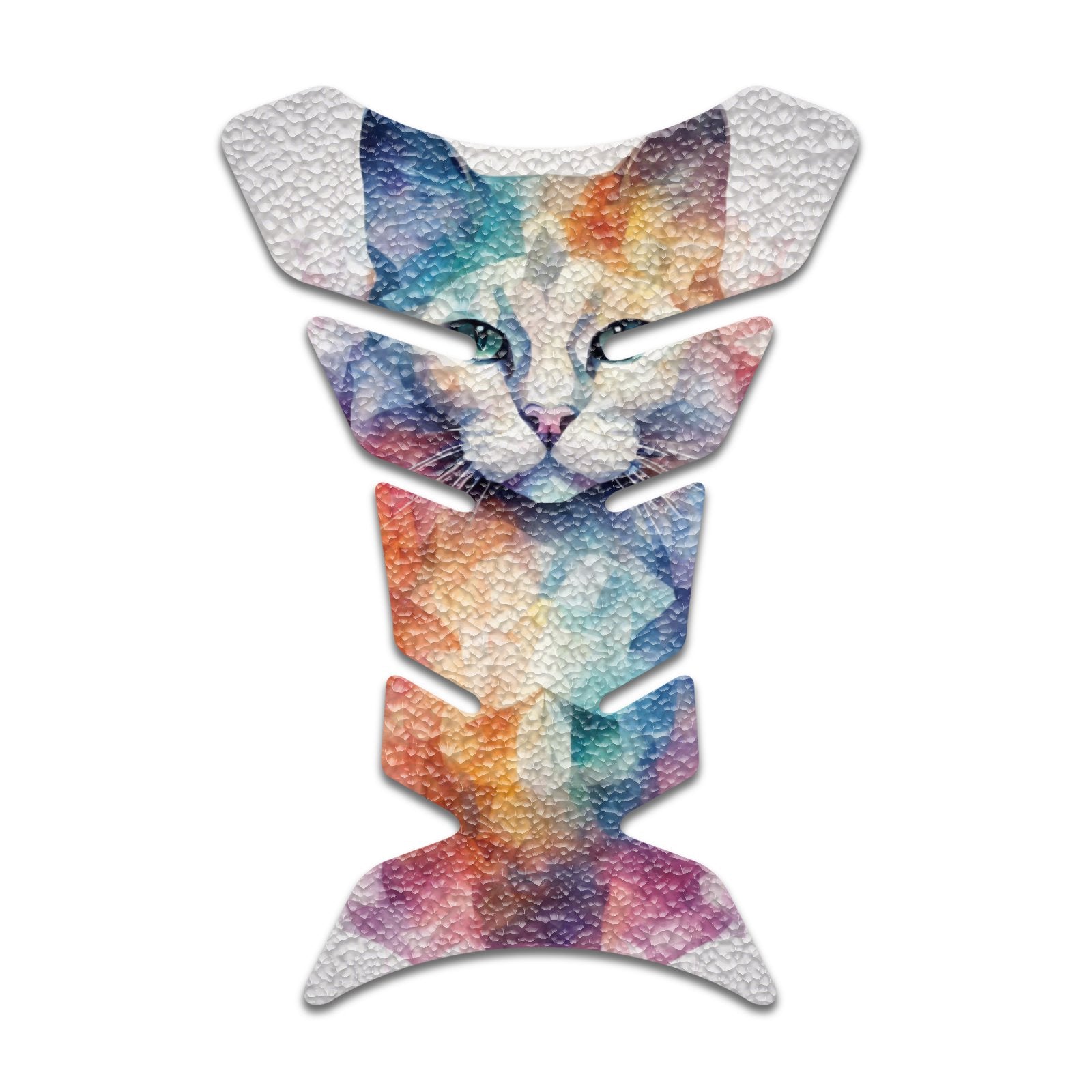 Gas Tank Sticker Motorcycle Tank Pad Protector Anti Slip Fish Bone Anime Artistic - MC Motoparts