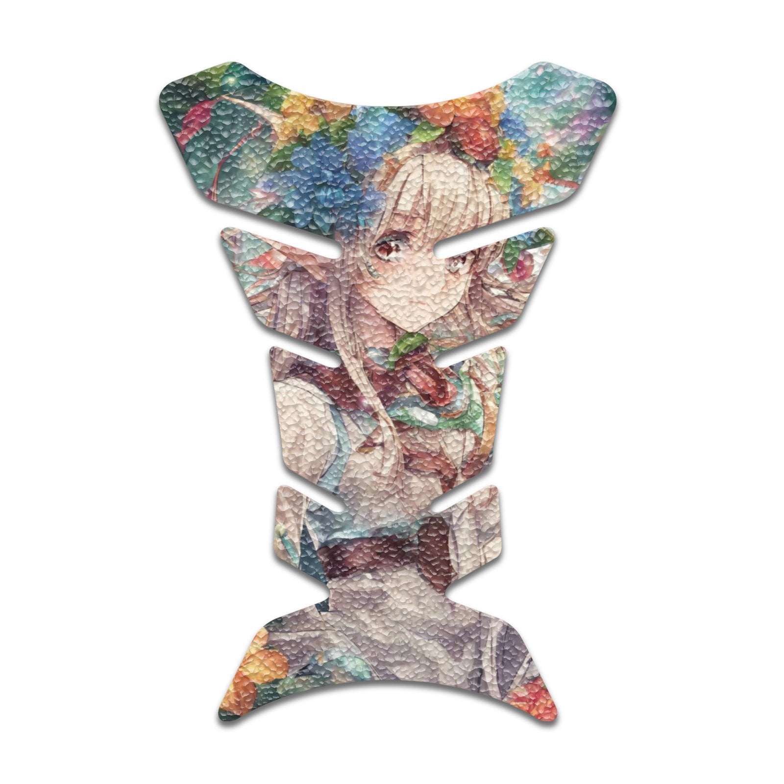 Gas Tank Sticker Motorcycle Tank Pad Protector Anti Slip Fish Bone Abstract Anime - MC Motoparts