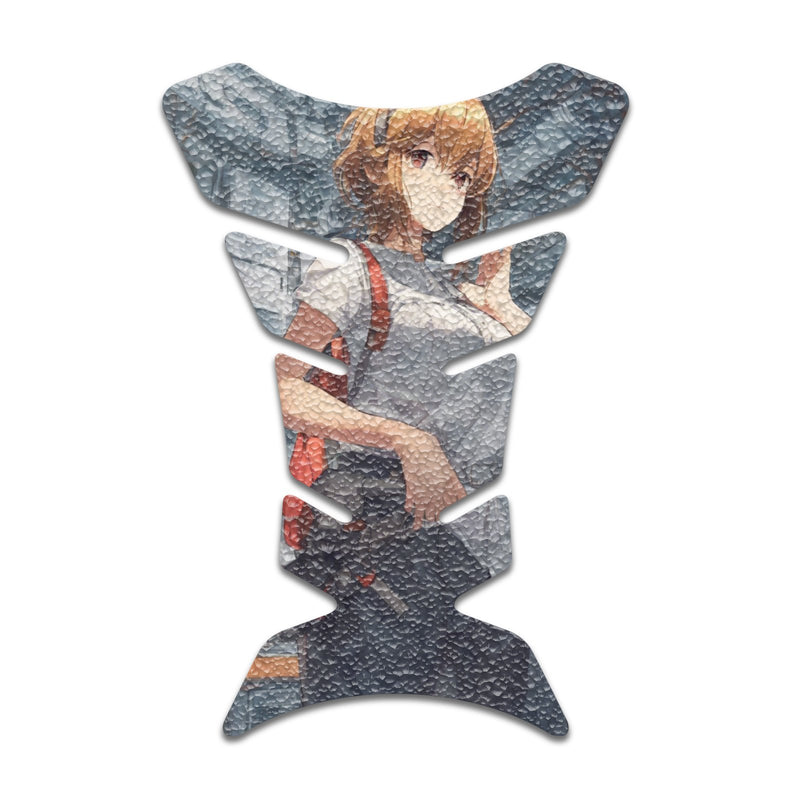 Gas Tank Sticker Motorcycle Tank Pad Protector Anti Slip Fish Bone Abstract Anime - MC Motoparts
