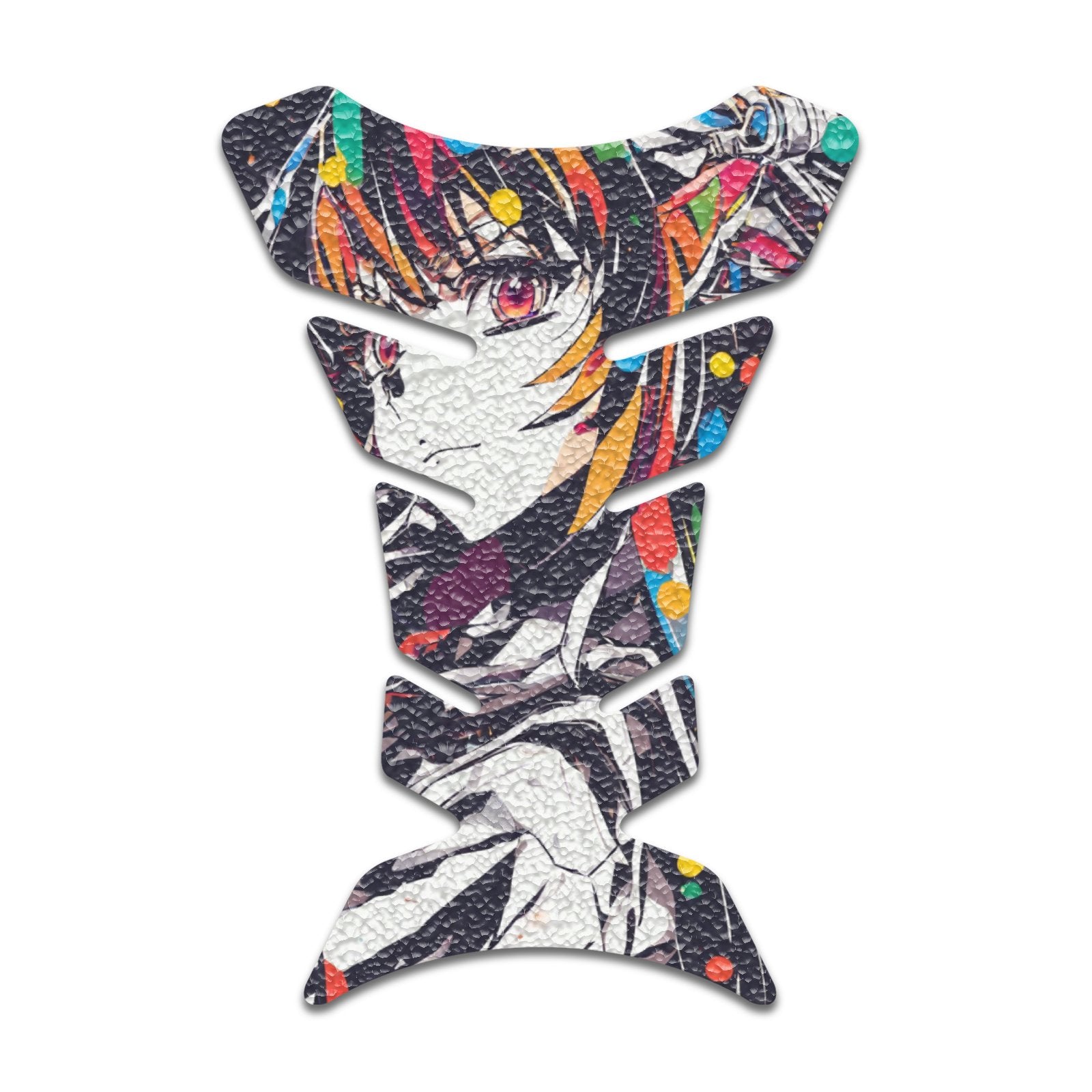 Gas Tank Sticker Motorcycle Tank Pad Protector Anti Slip Fish Bone Abstract Anime - MC Motoparts