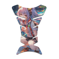 Gas Tank Sticker Motorcycle Tank Pad Protector Anti Slip Fish Bone Abstract Anime - MC Motoparts