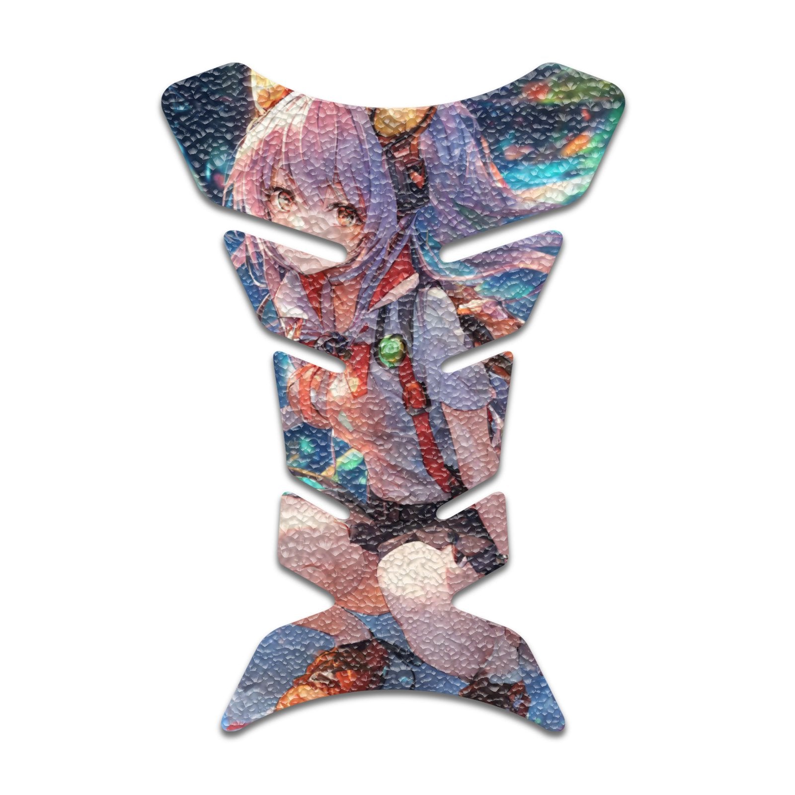 Gas Tank Sticker Motorcycle Tank Pad Protector Anti Slip Fish Bone Abstract Anime - MC Motoparts