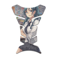 Gas Tank Sticker Motorcycle Tank Pad Protector Anti Slip Fish Bone Abstract Anime - MC Motoparts