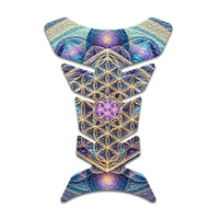 Gas Tank Sticker Motorcycle Tank Pad Protector Anti Slip Fish Bone Japanese Sci Fi - MC Motoparts