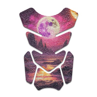 Gas Tank Sticker Motorcycle Tank Pad Protector Anti Slip Shield Neon Fantasy Art - MC Motoparts